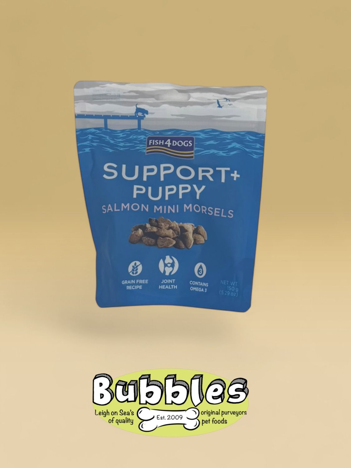 Fish4Dogs Support+ Puppy Joint Health Salmon Morsels (150g)