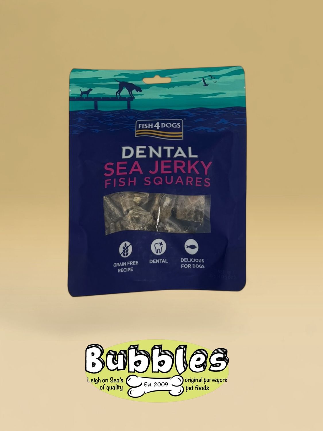 Fish4Dogs Dental Sea Jerky Fish Squares (115g)