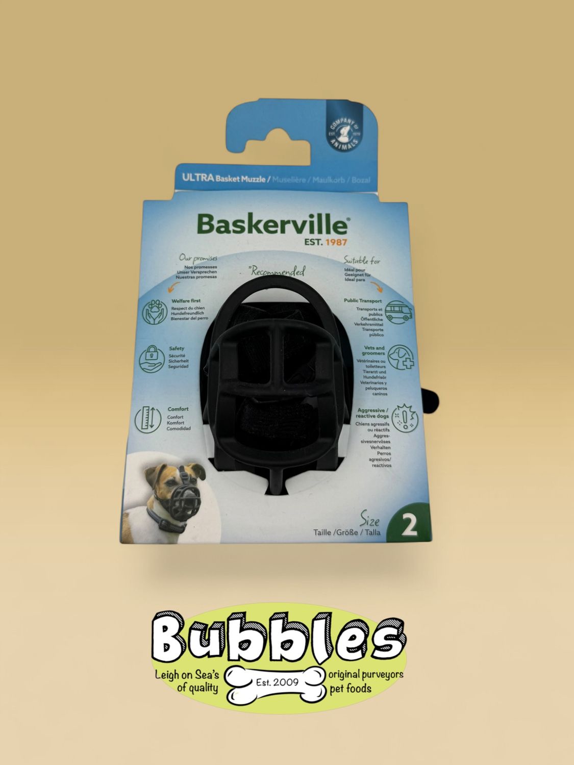 CoA Baskerville Ultra Basket Muzzle (Size 2)