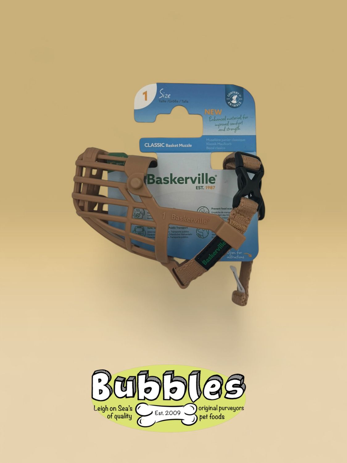 CoA Baskerville Classic Basket Muzzle (Size 1)