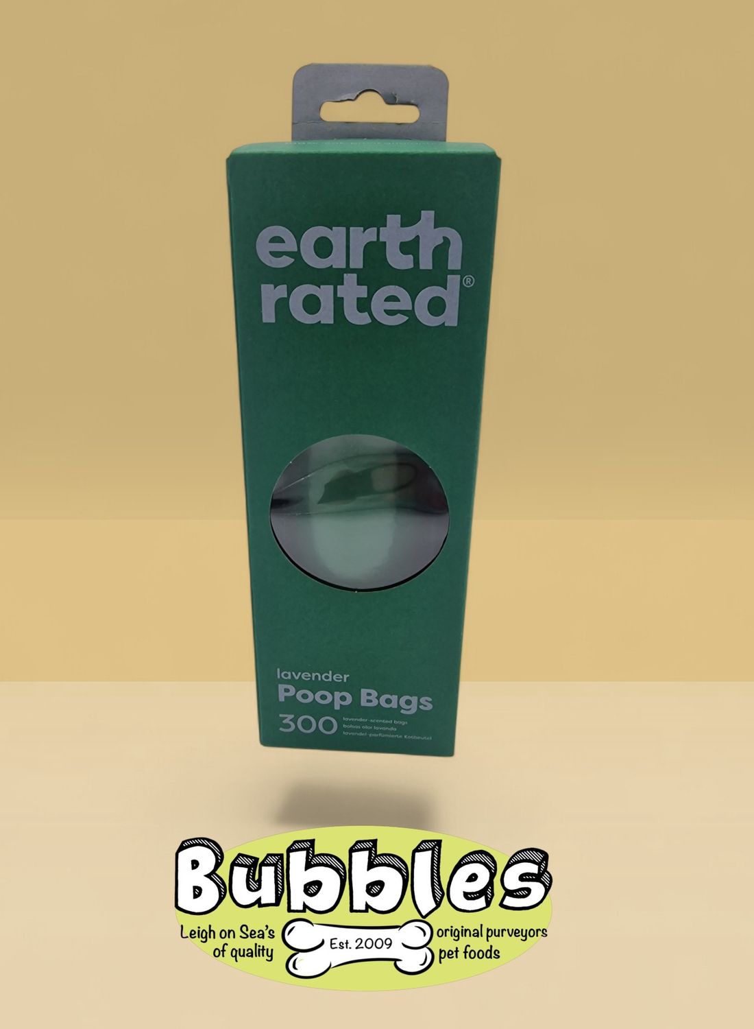 Earth Rated Poop Bags Lavender Scented on Single Roll (300pc)