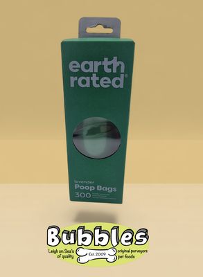 Earth Rated Poop Bags Lavender Scented on Single Roll (300pc)