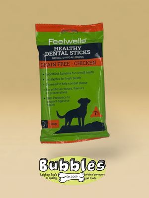 Feelwells Healthy Grain Free Dental Sticks Chicken (180g) (7pc)