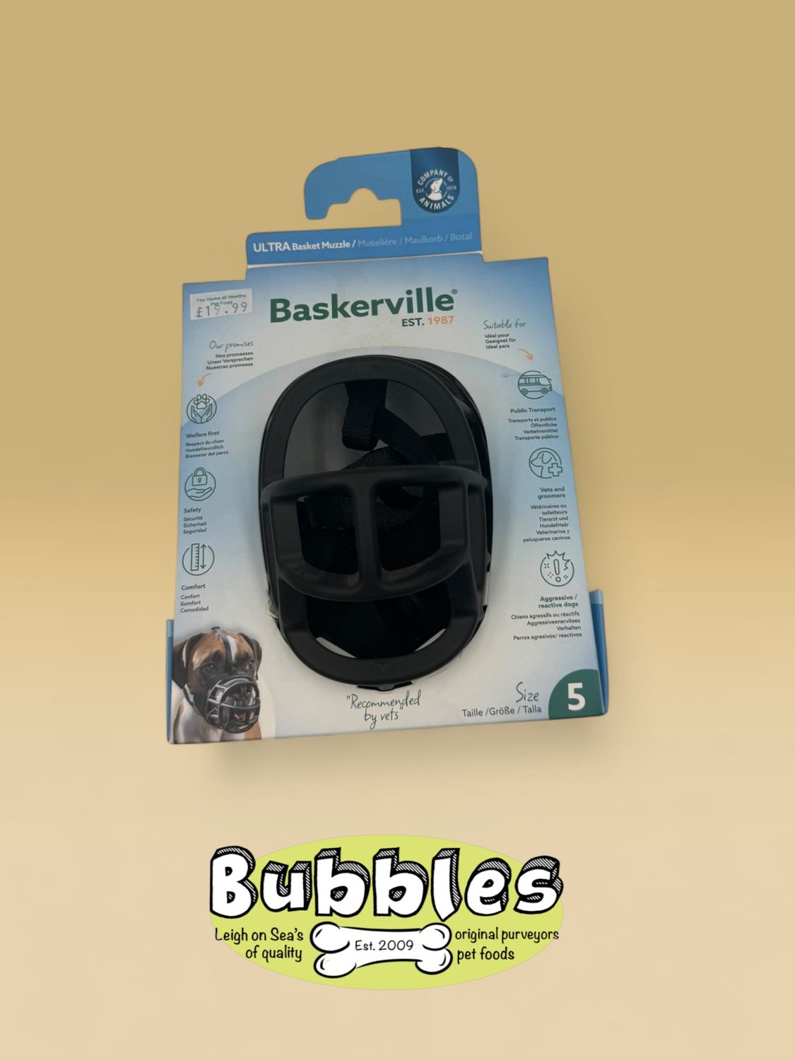 CoA Baskerville Ultra Basket Muzzle (Size 5)