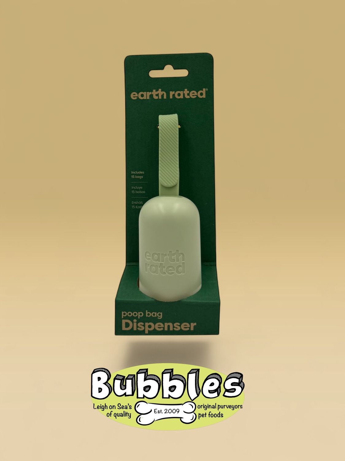 Earth Rated Leash Dispenser with 15 Bags Unscented