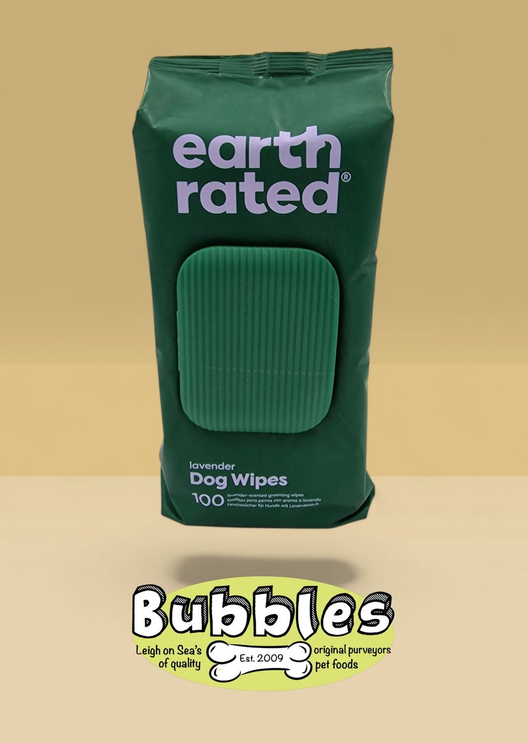 Earth Rated Pet Grooming Dog Wipes Lavender Scented (100pc)