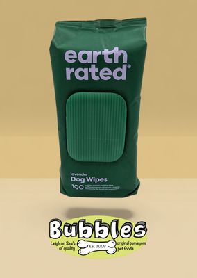Earth Rated Pet Grooming Dog Wipes Lavender Scented (100pc)