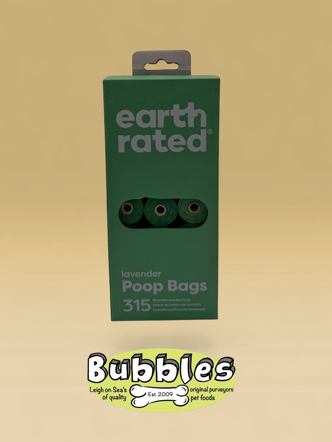 Earth Rated Poop Bags on 21 Refill Rolls Lavender Scented (315pc)