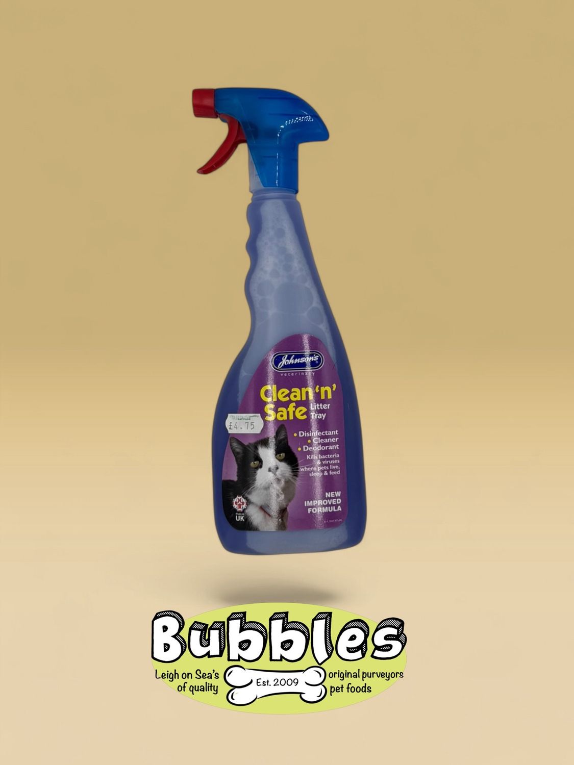 JVP Clean N Safe Litter Tray Spray (500ml)