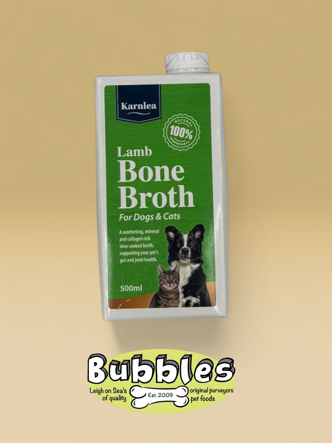 Karnlea Lamb Bone Broth for Dogs and Cats (500ml)