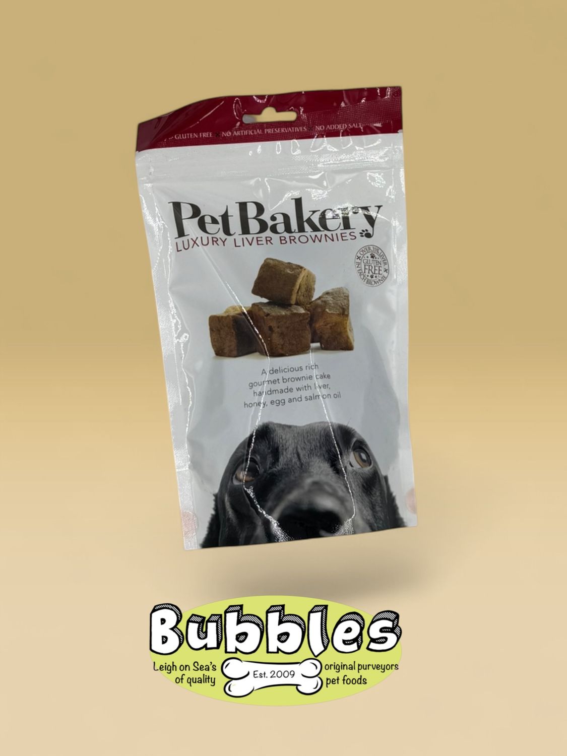 Pet Bakery Luxury Liver Brownie Dog Treats (190g)