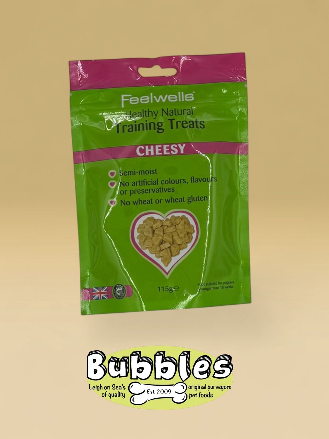 Feelwells Semi Moist Training Treats Cheesy (115g)