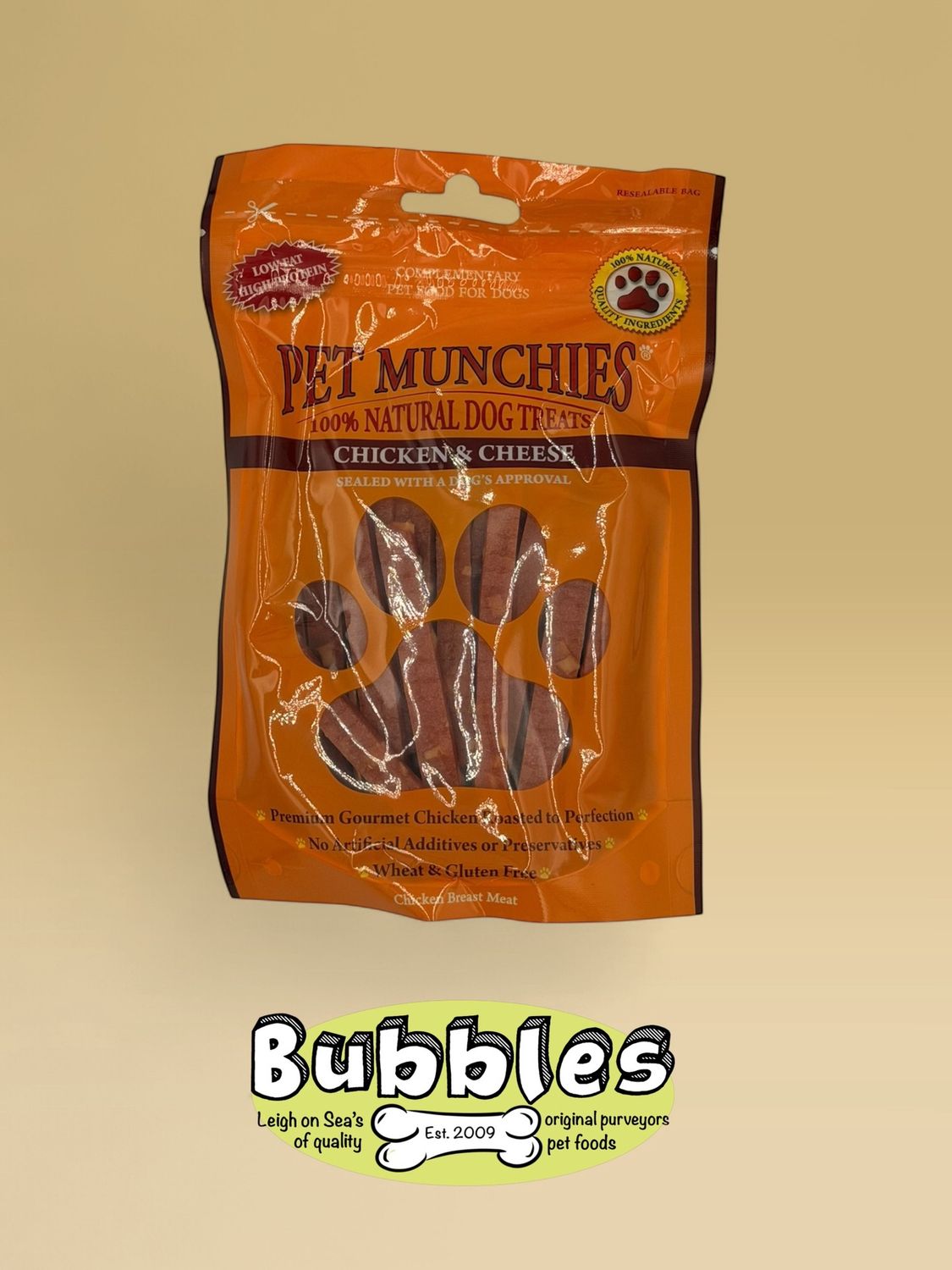 Pet Munchies Chicken and Cheese (100g)