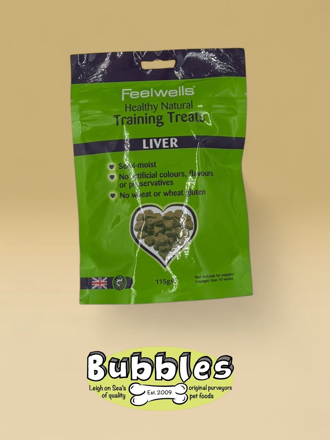 Feelwells Semi Moist Training Treats Liver (115g)
