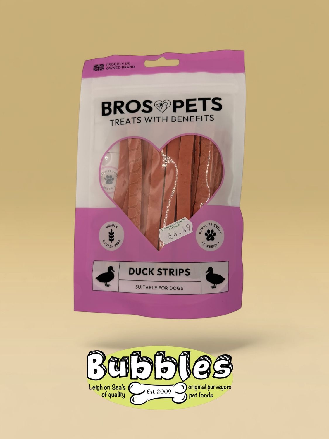 Bros Pets Duck Strips (100g)