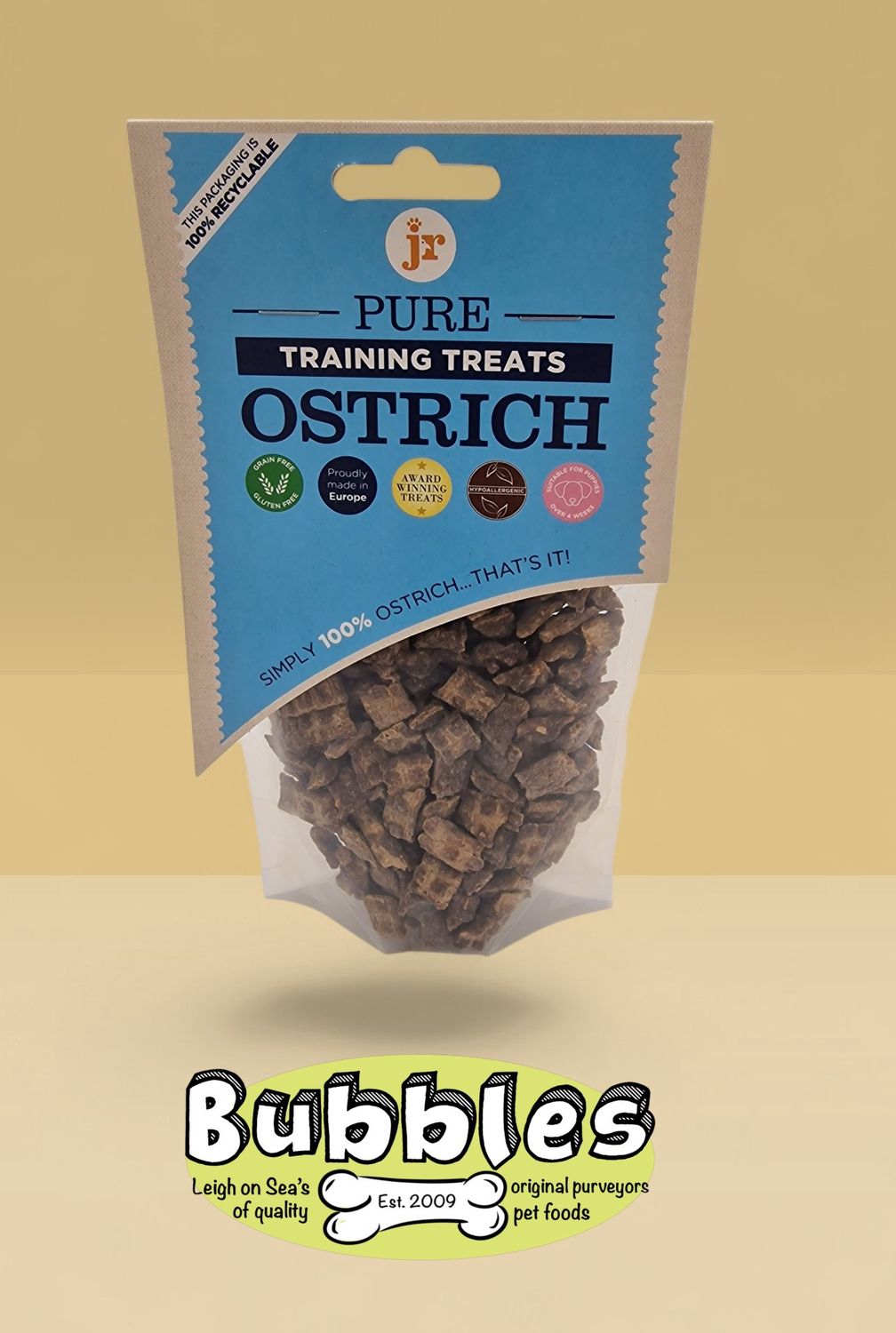 JR Pure Ostrich Training Treats (85g)