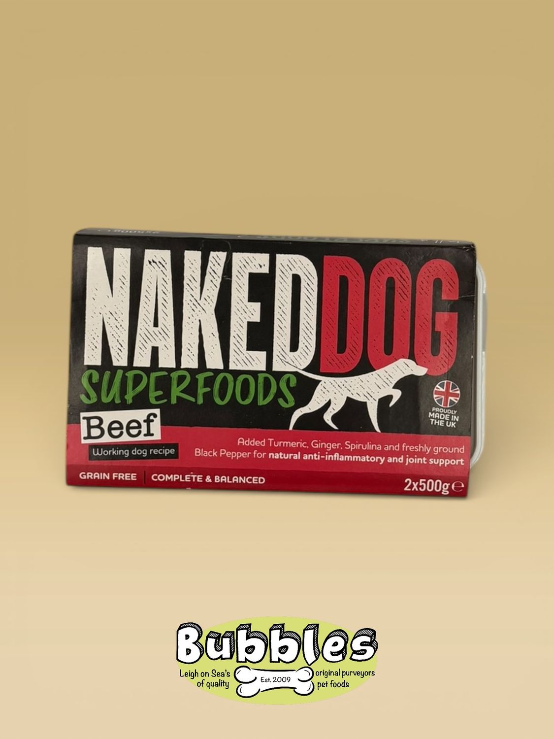 Naked Dog Superfood Beef (2x500g)