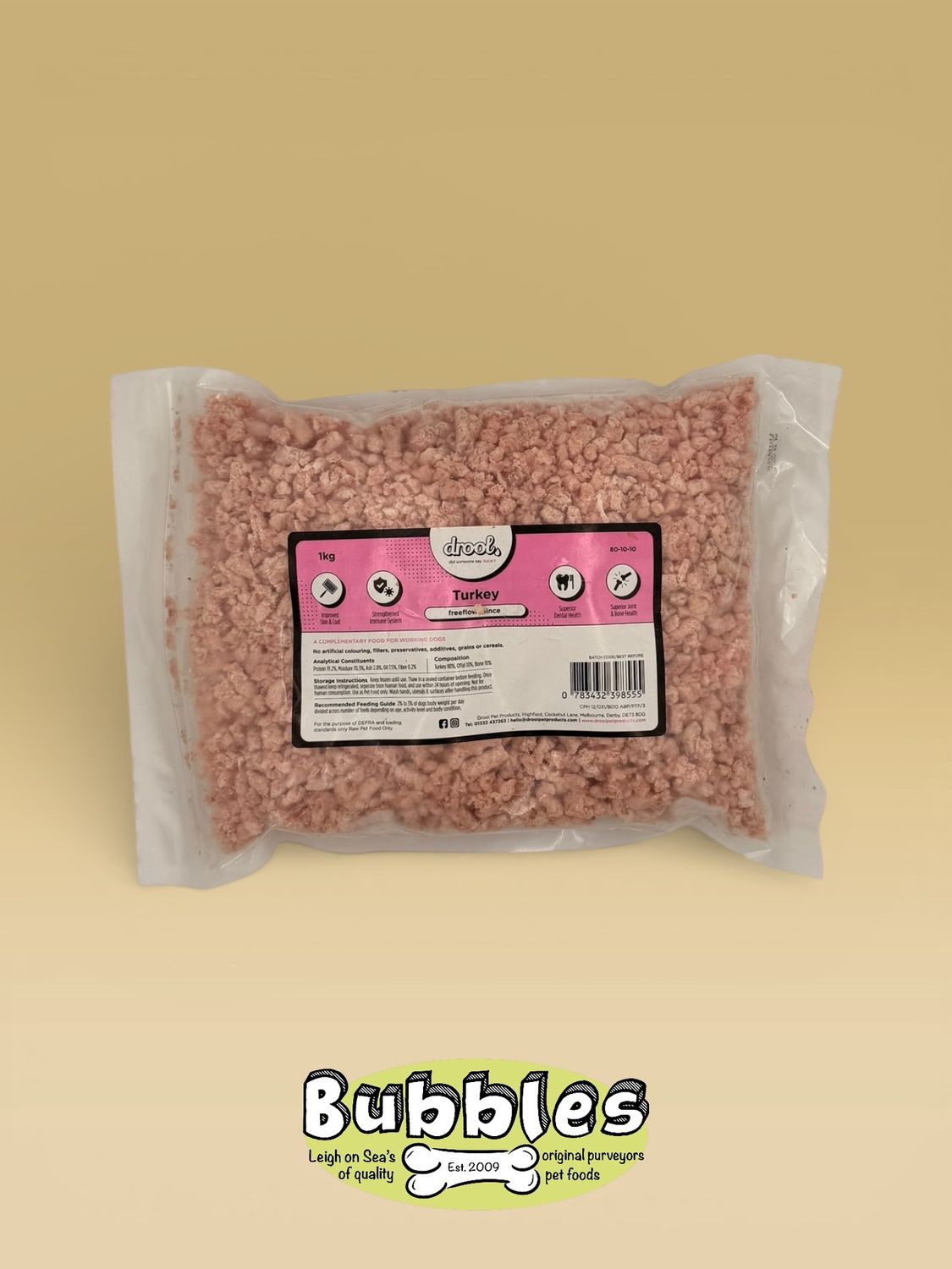 Drool Freeflow Turkey (1kg)