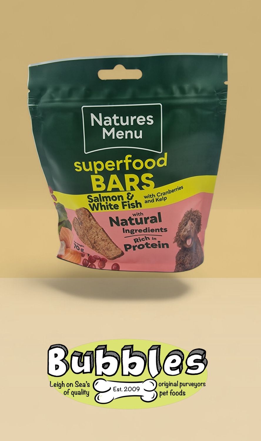 Natures Menu C/H Superfood Bars Salmon &amp; White Fish (70g)