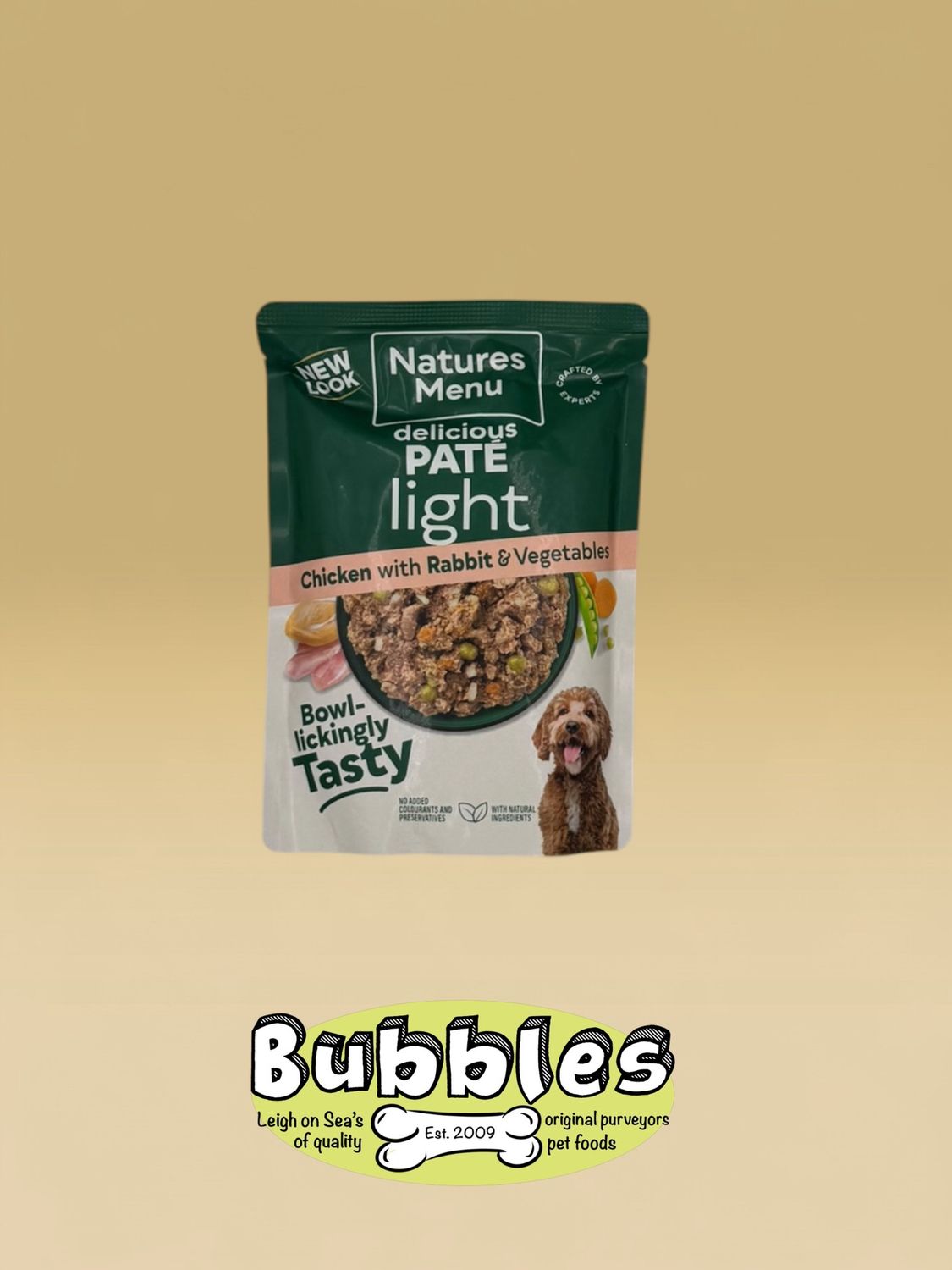 Natures Menu Dog Light Pouch With Chicken &amp; Rabbit (300g)