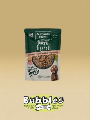 Natures Menu Dog Light Pouch With Chicken &amp; Rabbit (300g)