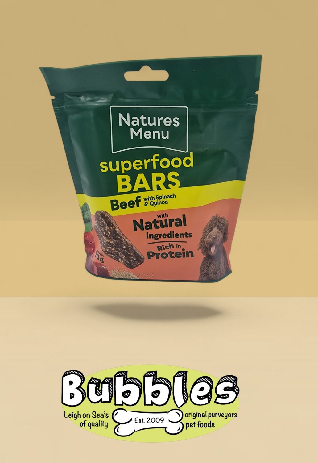 Natures Menu C/H Superfood Bars Beef (70g)