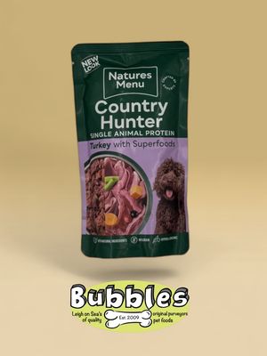 Natures Menu Country Hunter Pouch Dog Turkey (150g)