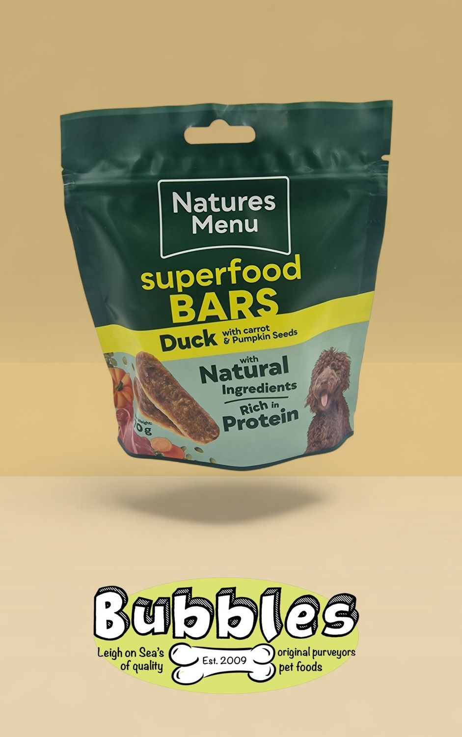 Natures Menu C/H Superfood Bars Duck (70g)