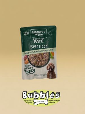 Natures Menu Dog Senior Pouch With Lamb Veg &amp; Rice (300g)
