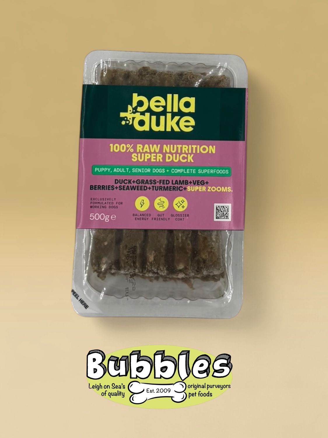 Bella &amp; Duke Superfood Enriched Duck (500g)