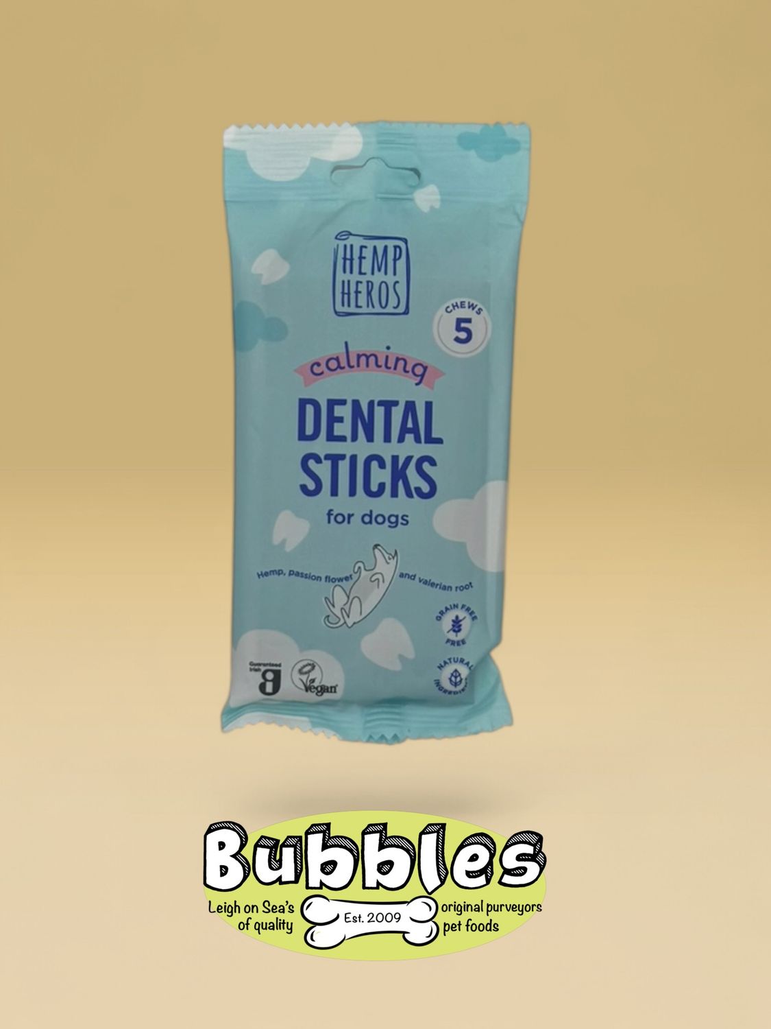 Hemp Heroes Calming Dental Sticks 5 x 20g)