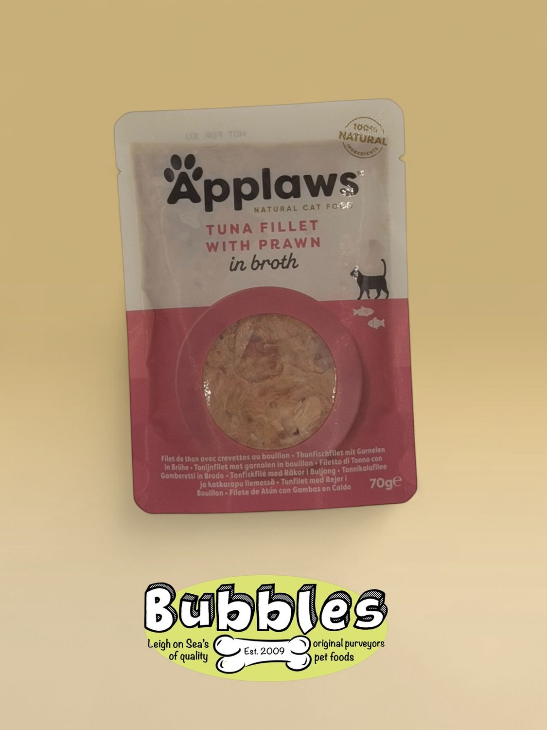 Applaws Cat Pouch Tuna Fillet with Prawn (70g)