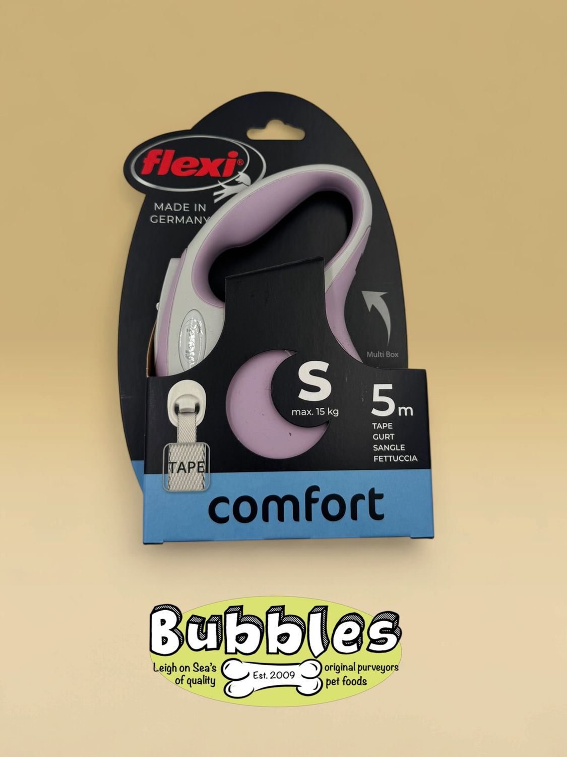 Flexi Comfort Tape Lead (S) (Rose)