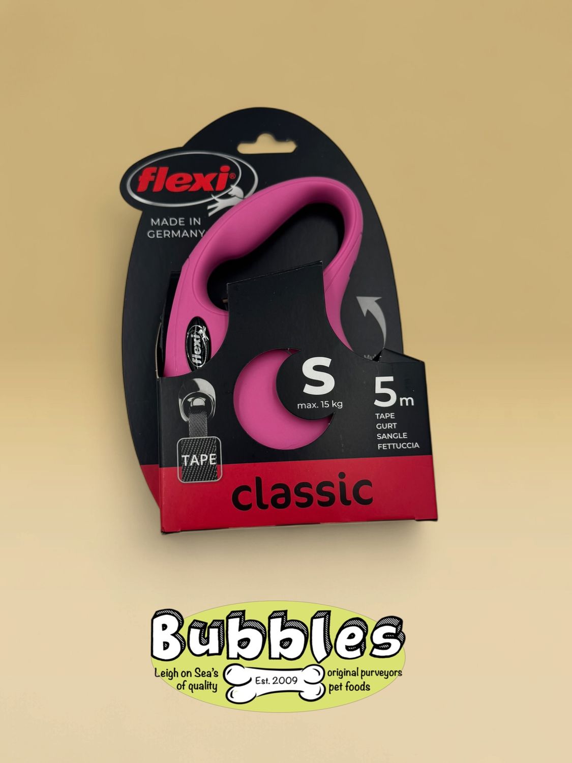 Flexi Classic Tape Lead (S) (Pink)