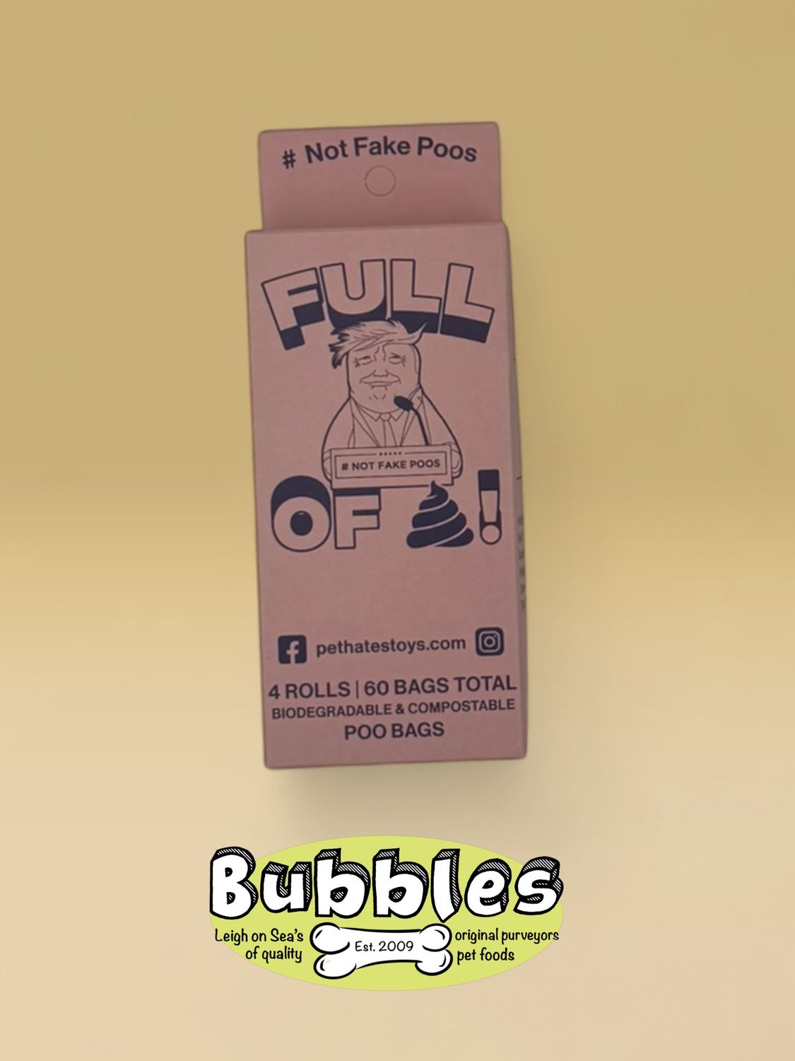 Donald Trump Poo Bags (4 Rolls - 60 Bags)