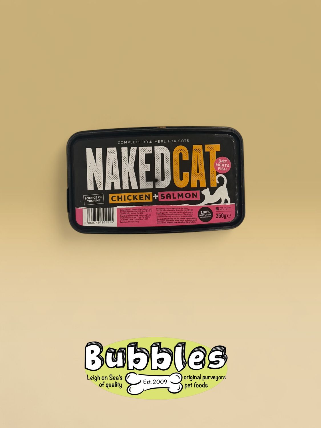 Naked Cat Chicken and Salmon (250g)