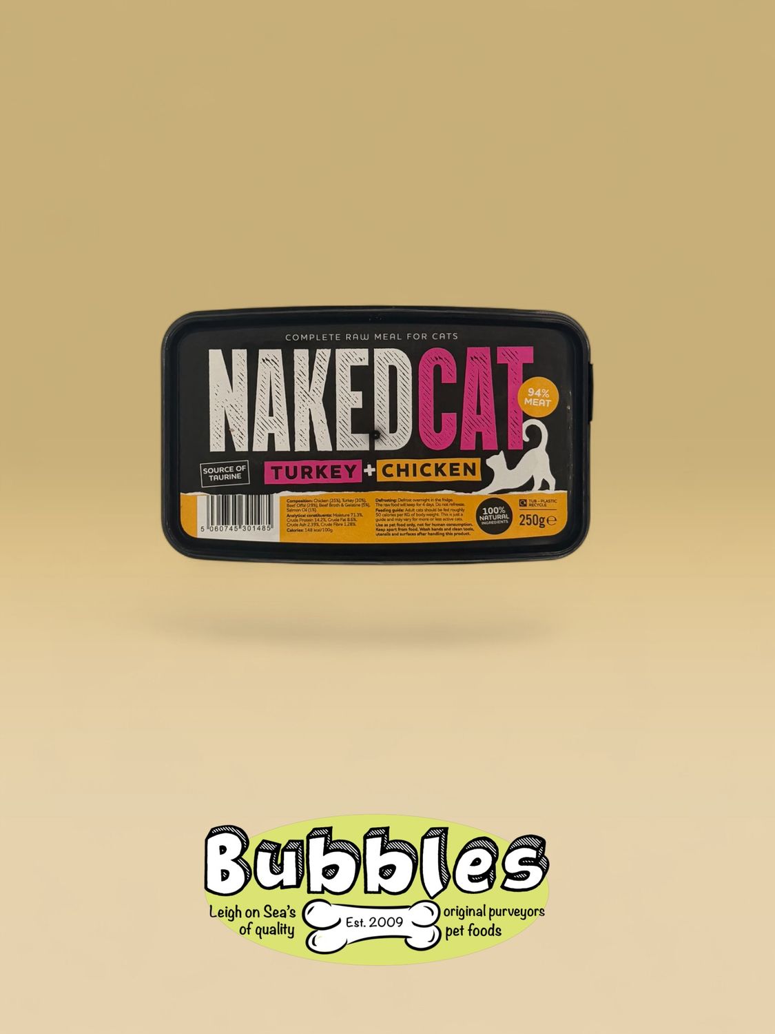 Naked Cat Turkey and Chicken (250g)