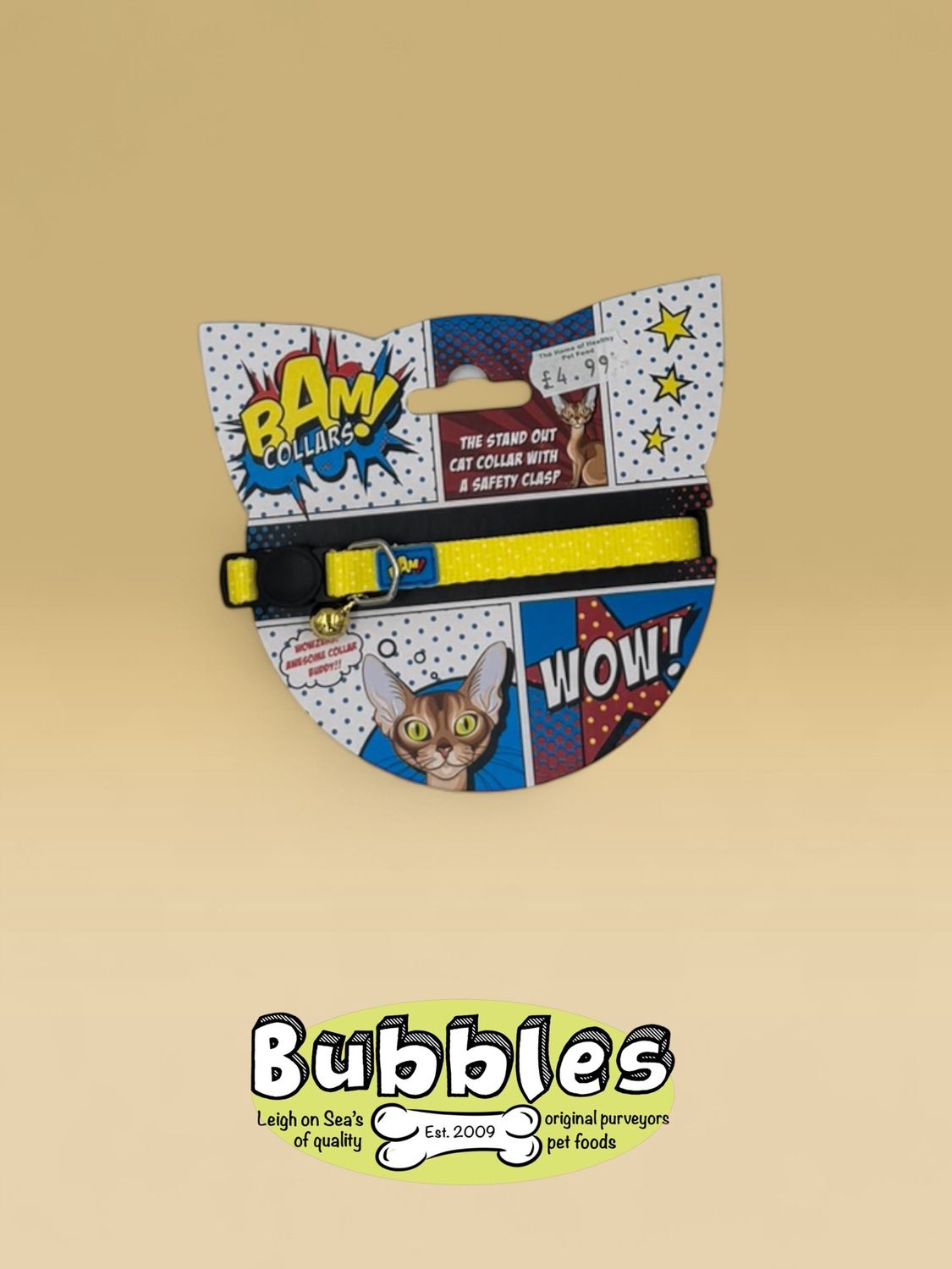 BAM Sunshine Dotty Cat Collar