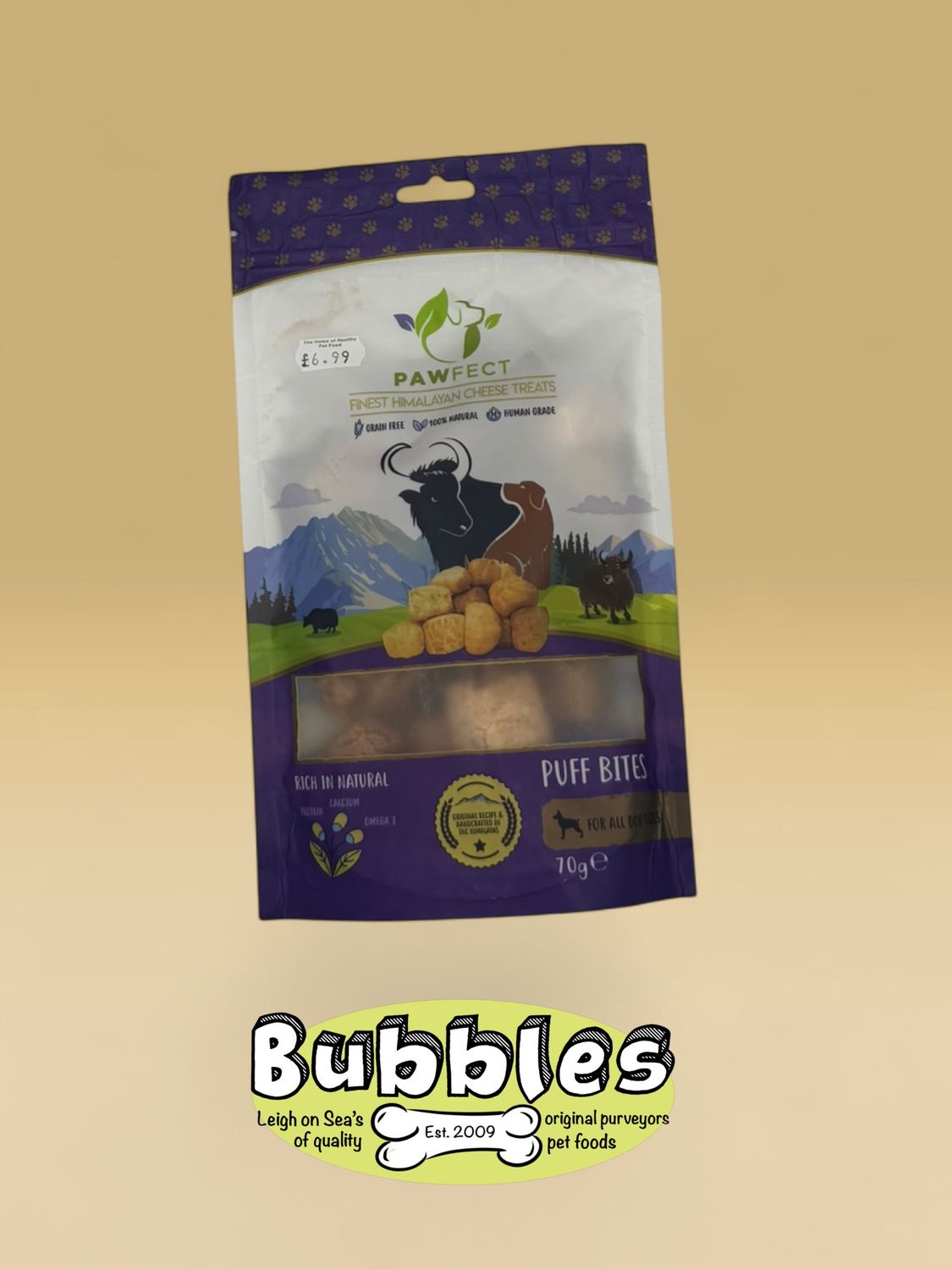 Pawfect Himalayan Cheese Puff Bites (70g)