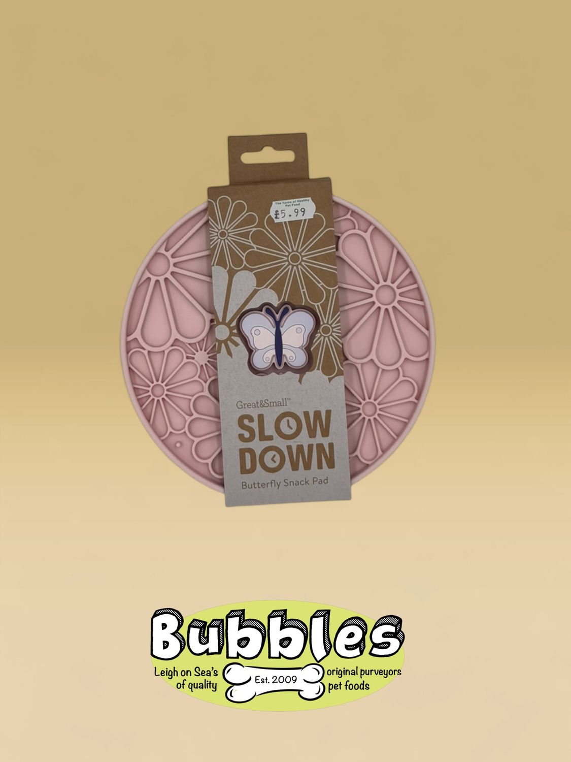 Great &amp; Small Slow Down Butterfly Silicone Snack Pad