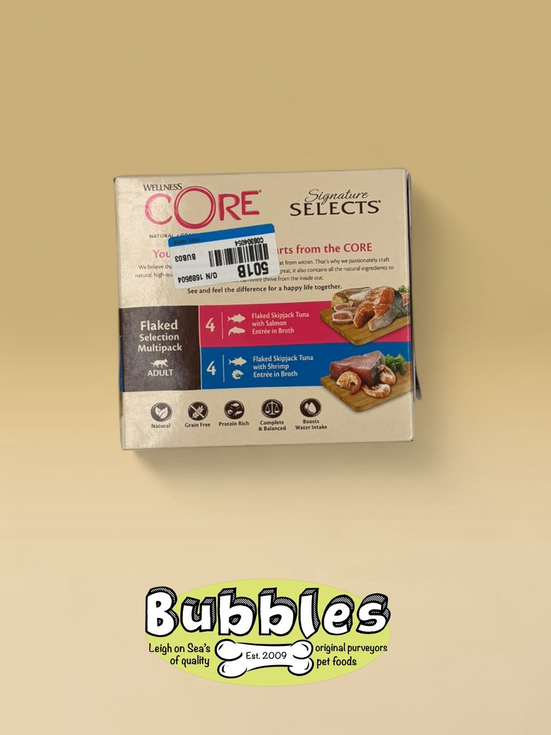 Wellness CORE Cat Wet Adult Signature Selects Flaked Multipack (tins) (8 x 79g)