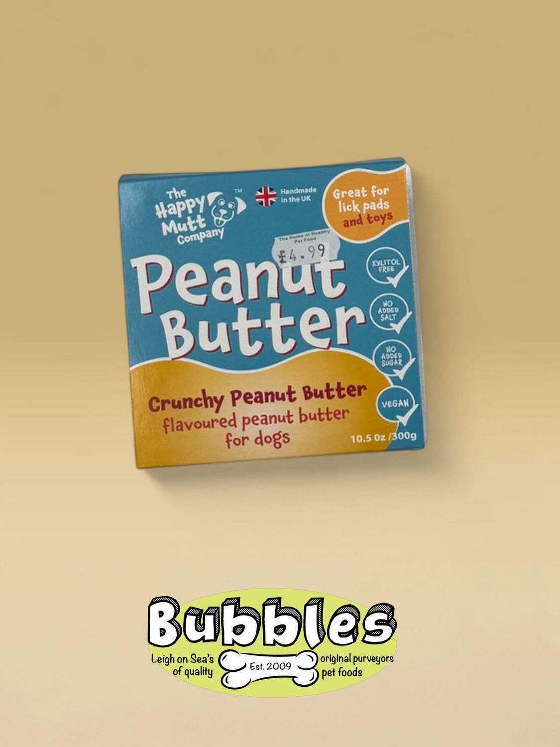 Happy Mutt Peanut Butter Pot (Crunchy) (300g)