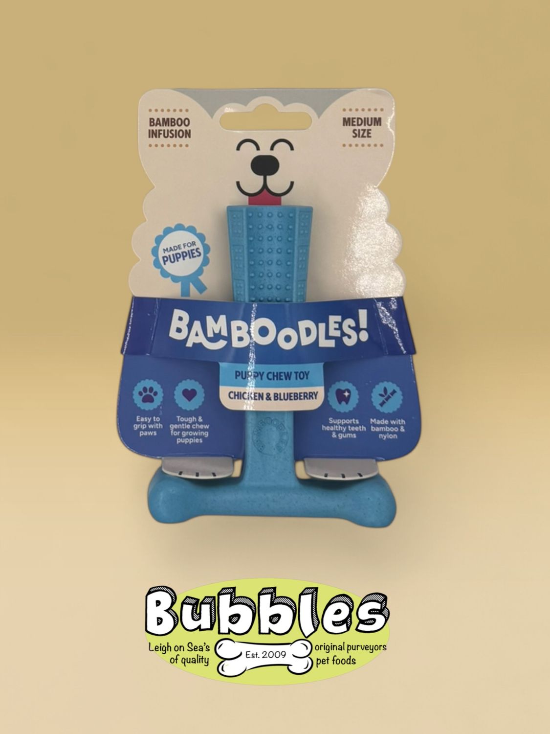 Bamboodles Puppy Chicken and Blueberry (Medium)