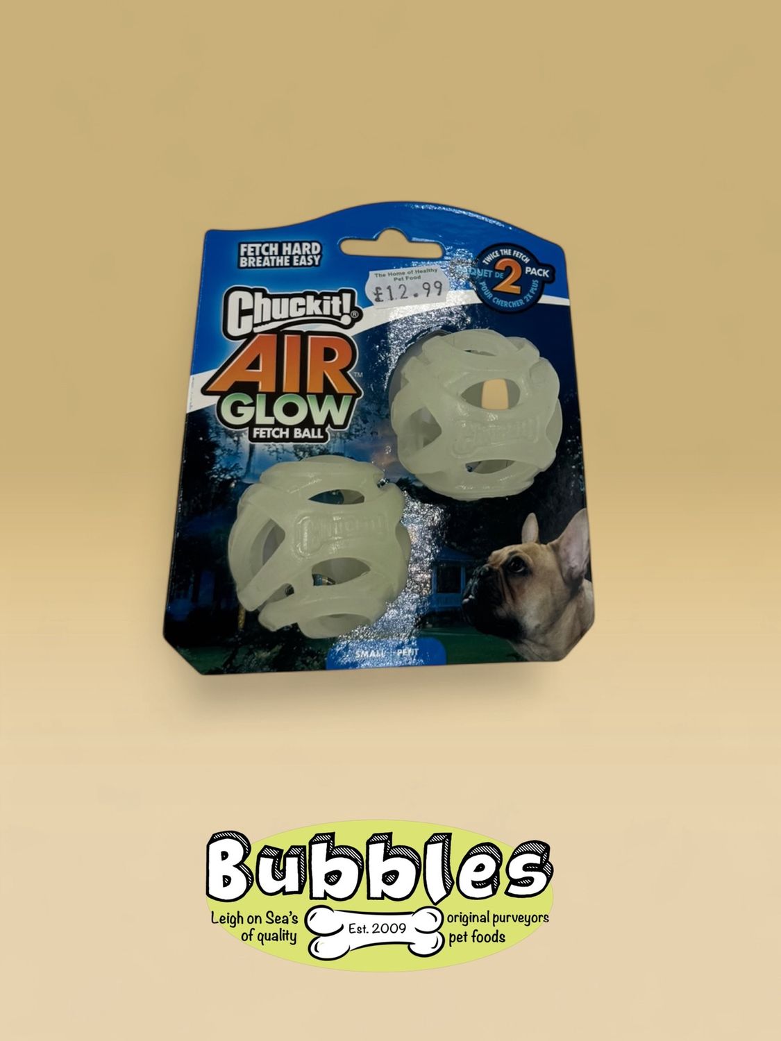 Chuckit! Air Glow Fetch Ball (Small 2pk)