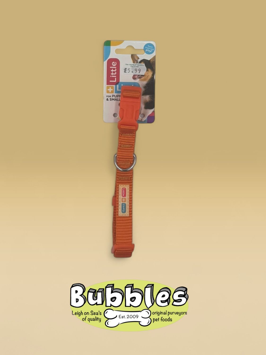 Little &amp; Lively Collar (Orange) (Medium)