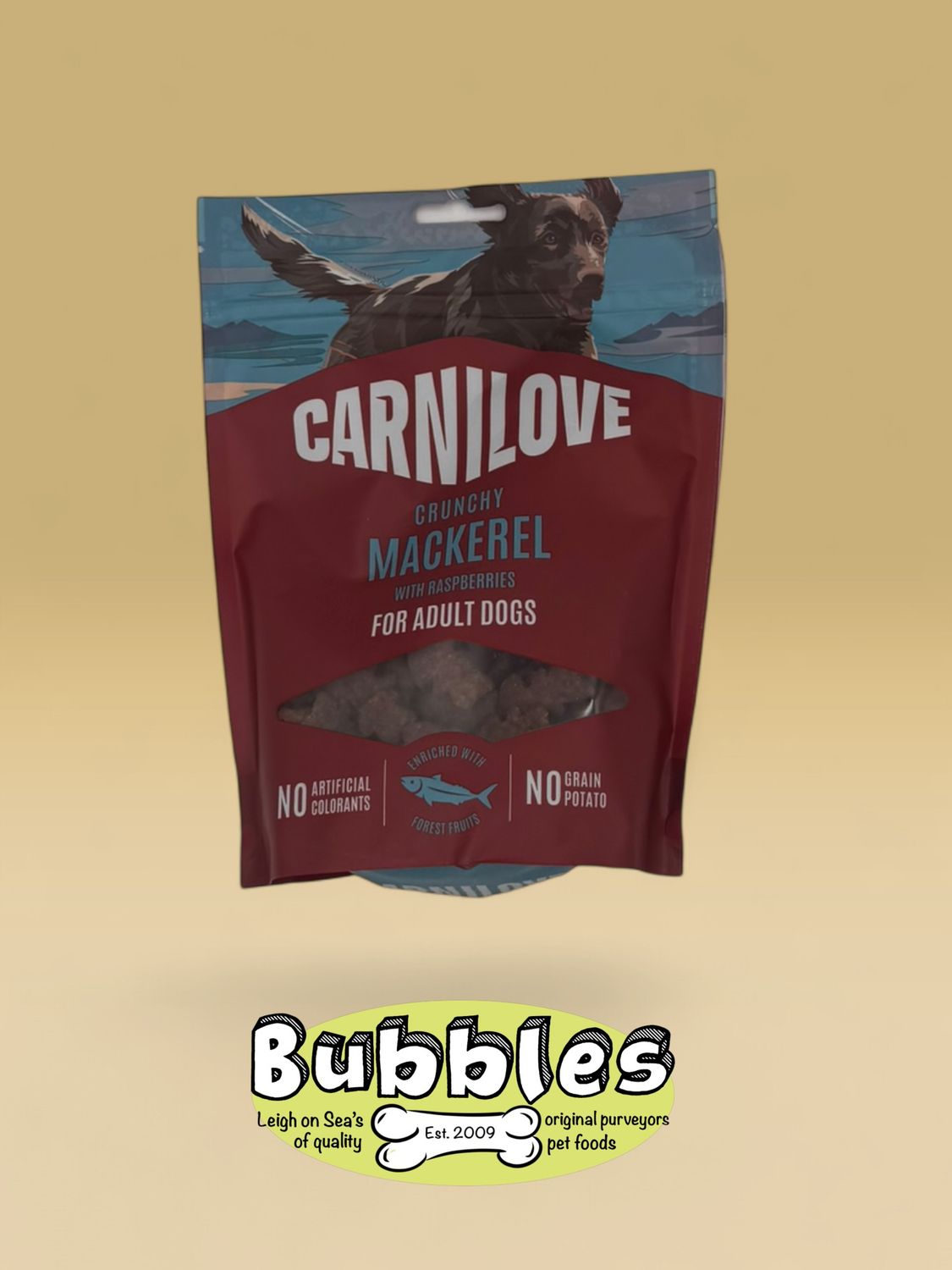 Carnilove Crunchy Mackerel with Raspberries Dog Treat (200g)