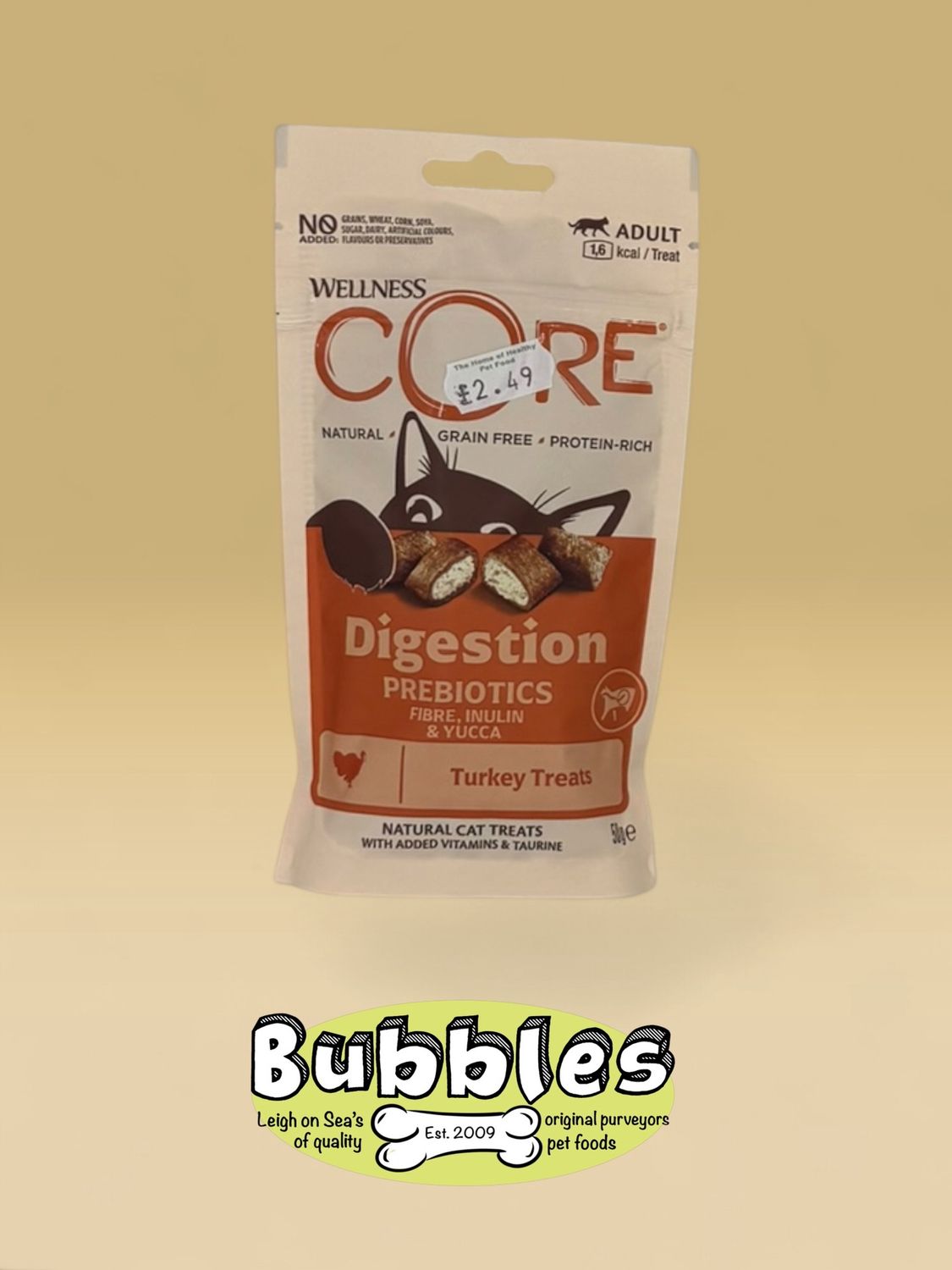 Wellness CORE Cat Treats Digestive Health Turkey (50g)