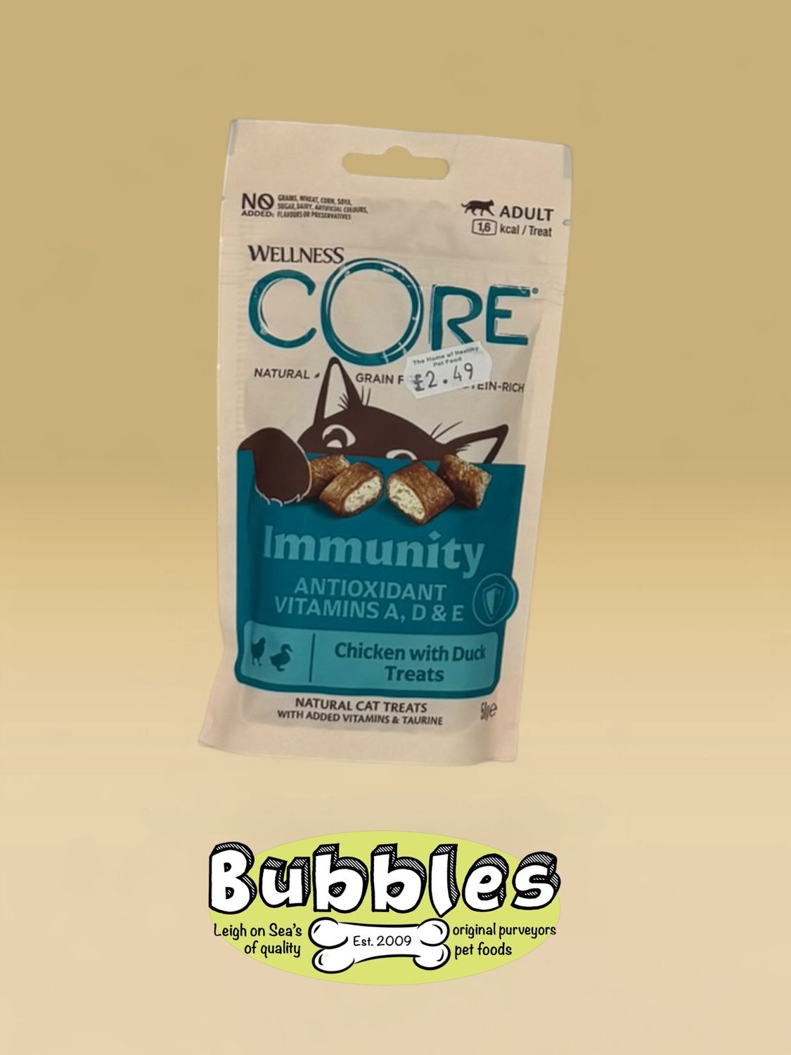 Wellness CORE Cat Treats Immunity Chicken with Duck (50g)