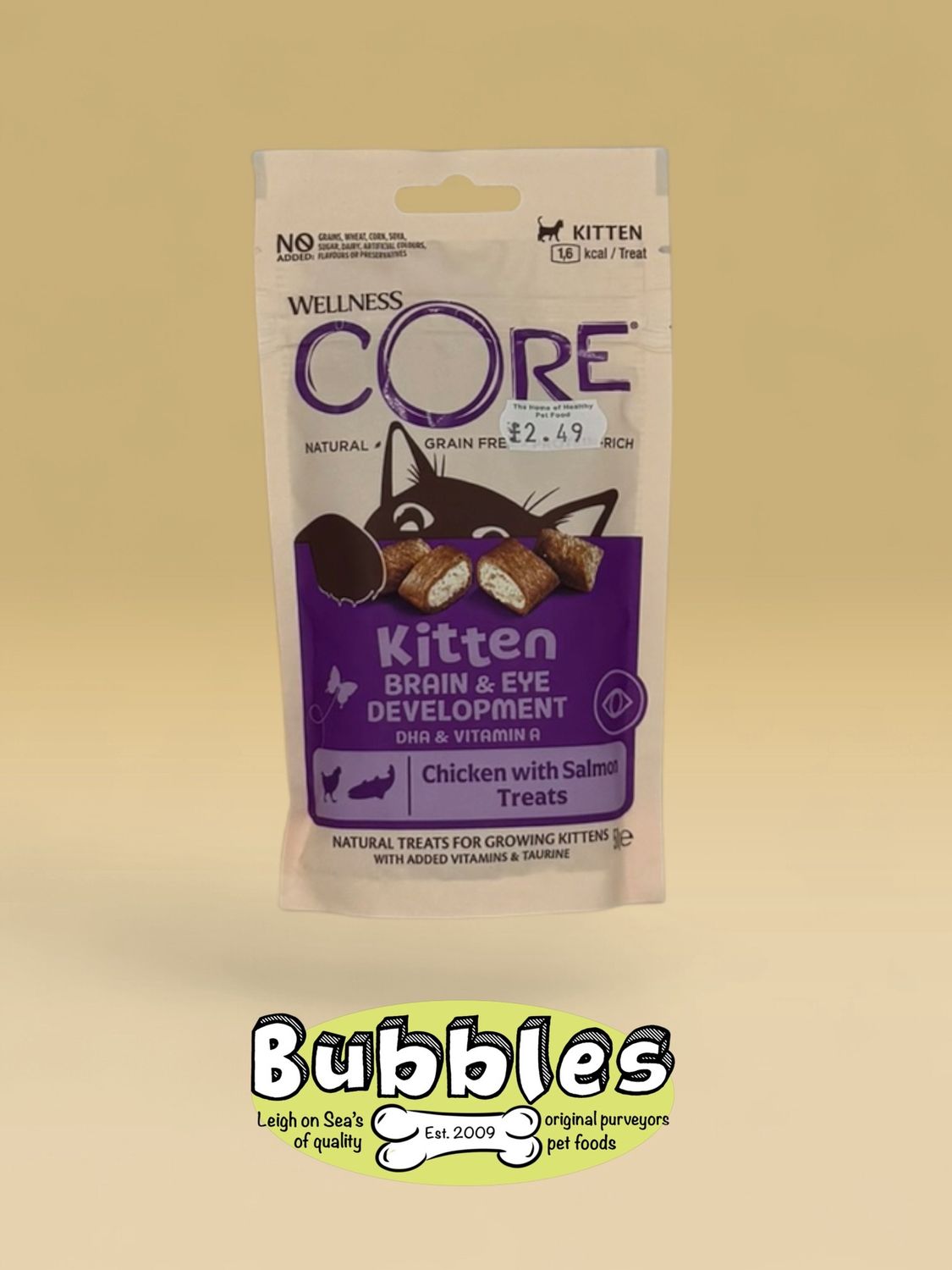 Wellness CORE Cat Treats Kitten Chicken with Salmon (50g)