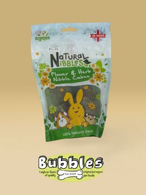 Natural Nibbles Flower &amp; Herb Nibble Cubes for Rabbits &amp; Small Animals (250g)